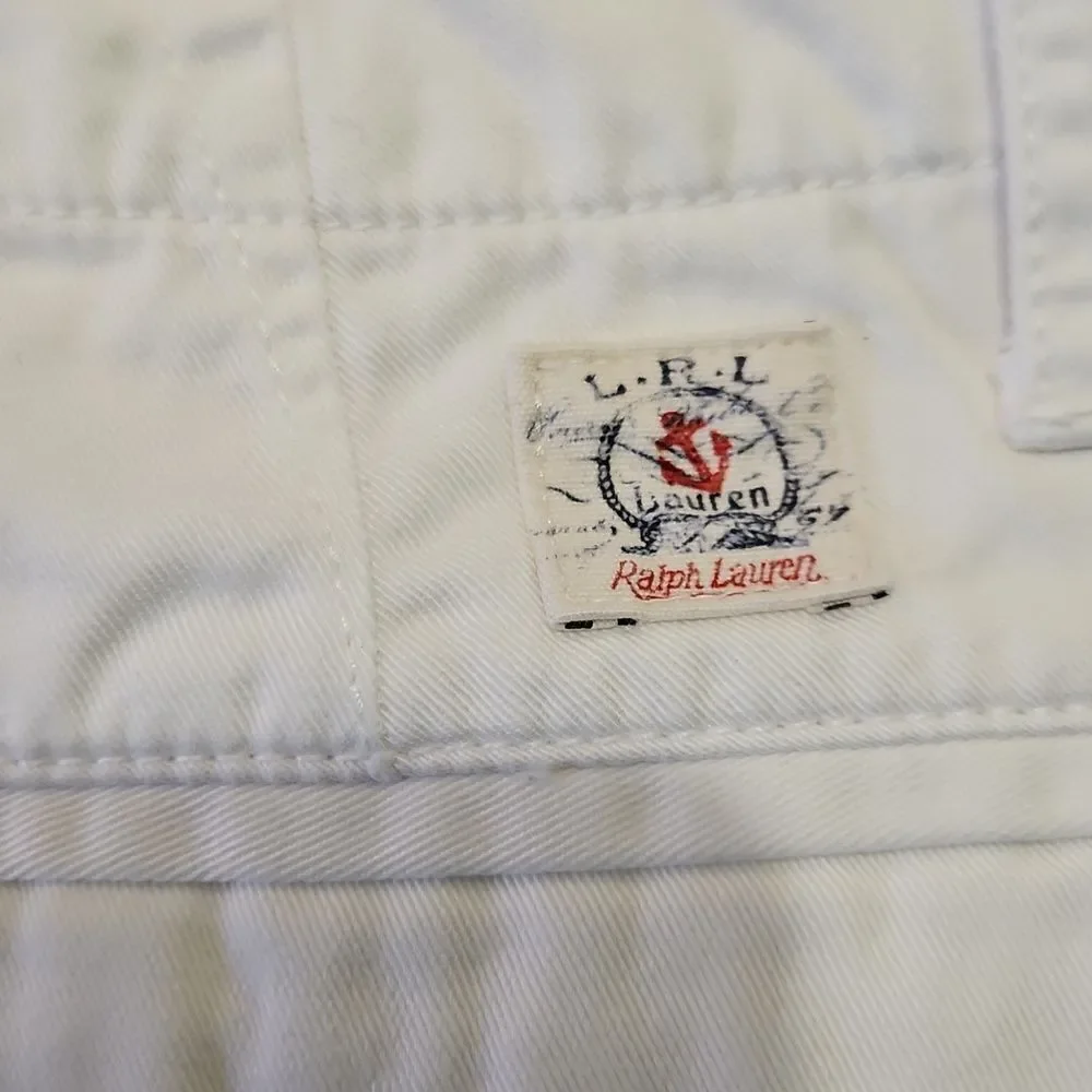 LRL Lauren Jeans Women's White Shorts Size 12